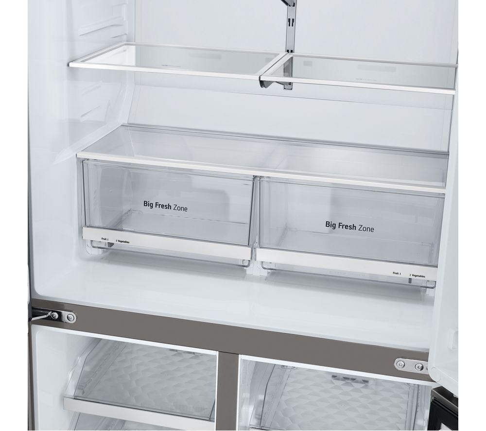 LG NatureFRESH GML960PYFE Slim American-Style Fridge Freezer - Prime Silver image number 6 of 12