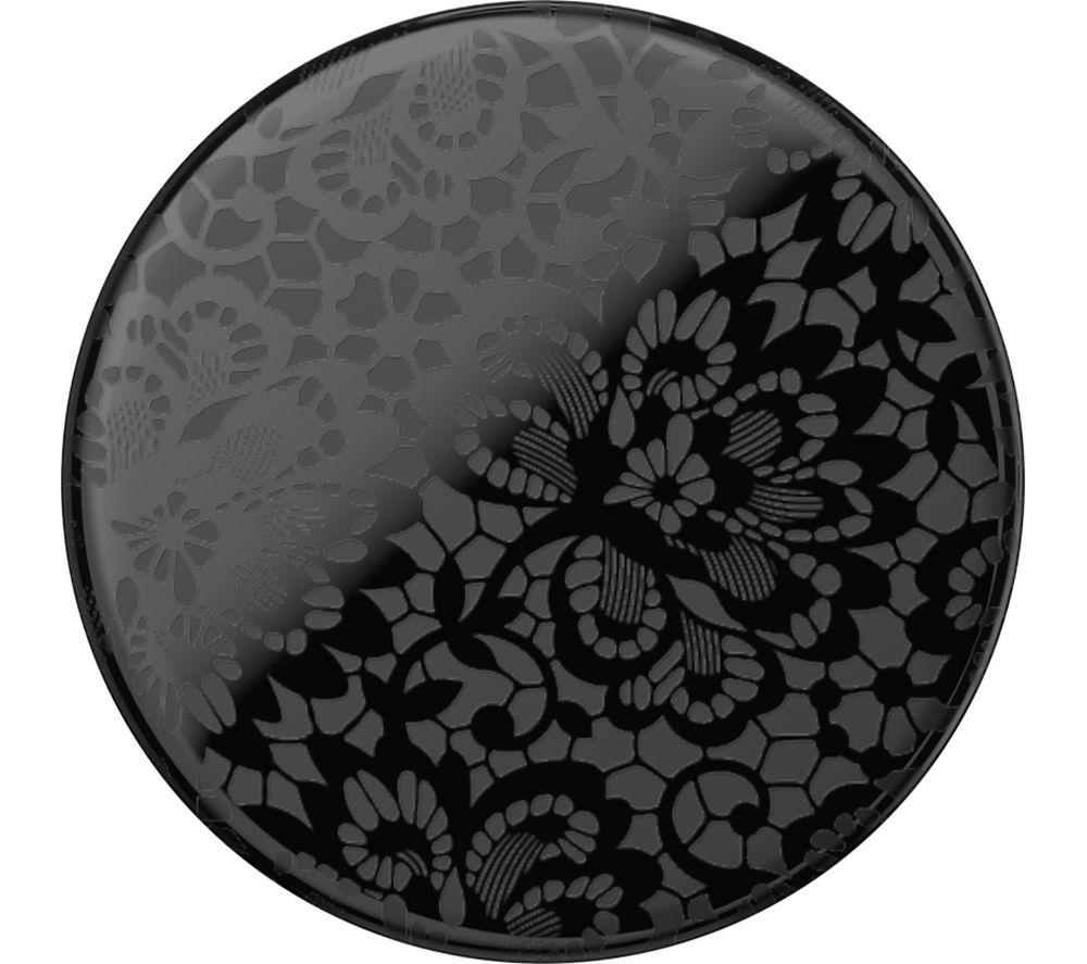 PopSockets: PopGrip - Expanding Stand and Grip with a Swappable Top for Smartphones and Tablets - Lace Noir