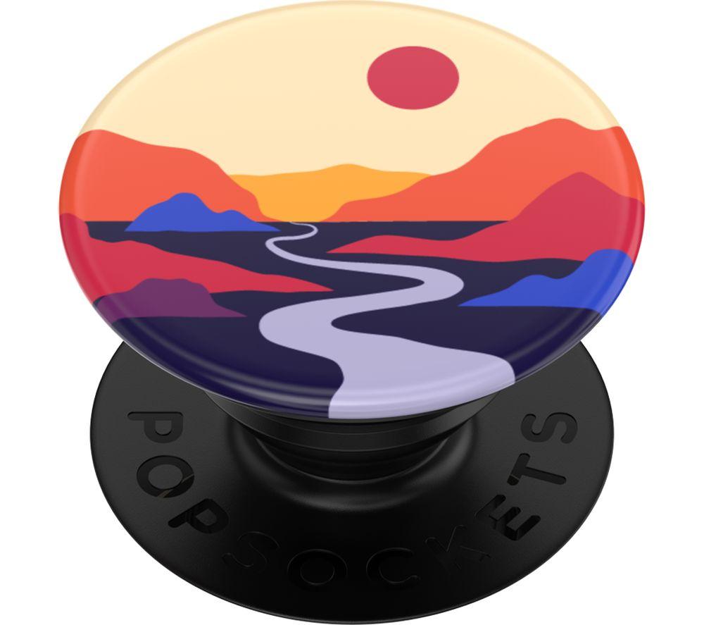 POPSOCKETS PopGrip Swappable Phone Grip - Desert Dreams, Patterned,Red