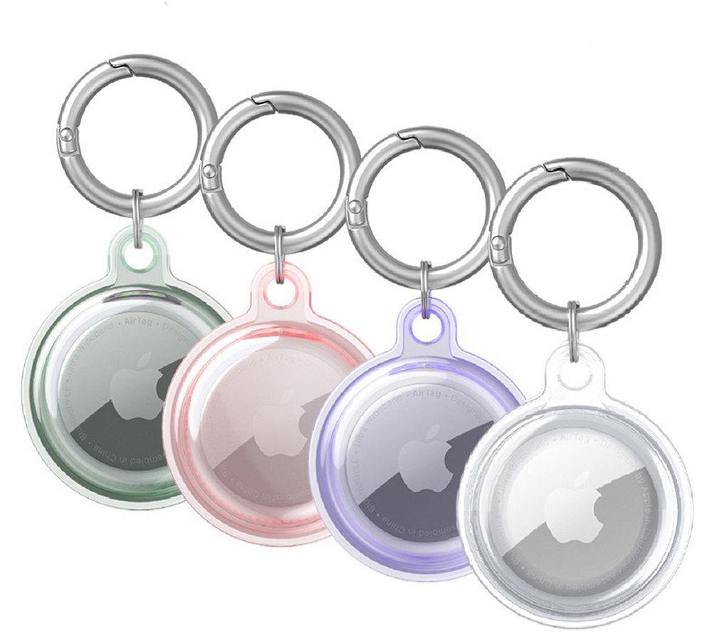 ICANDY TPU Airtag Clear Case Holder - Pack of 4
