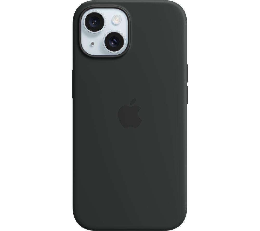 APPLE iPhone 15 Silicone Case with MagSafe - Black, Black