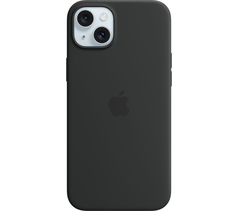 APPLE iPhone 15 Plus Silicone Case with MagSafe - Black, Black