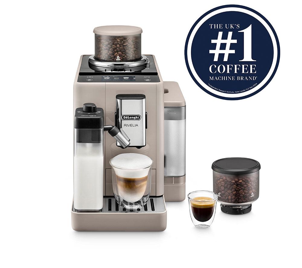 DELONGHI Rivelia EXAM440.55.BG Bean to Cup Coffee Machine - Beige image number 2 of 7