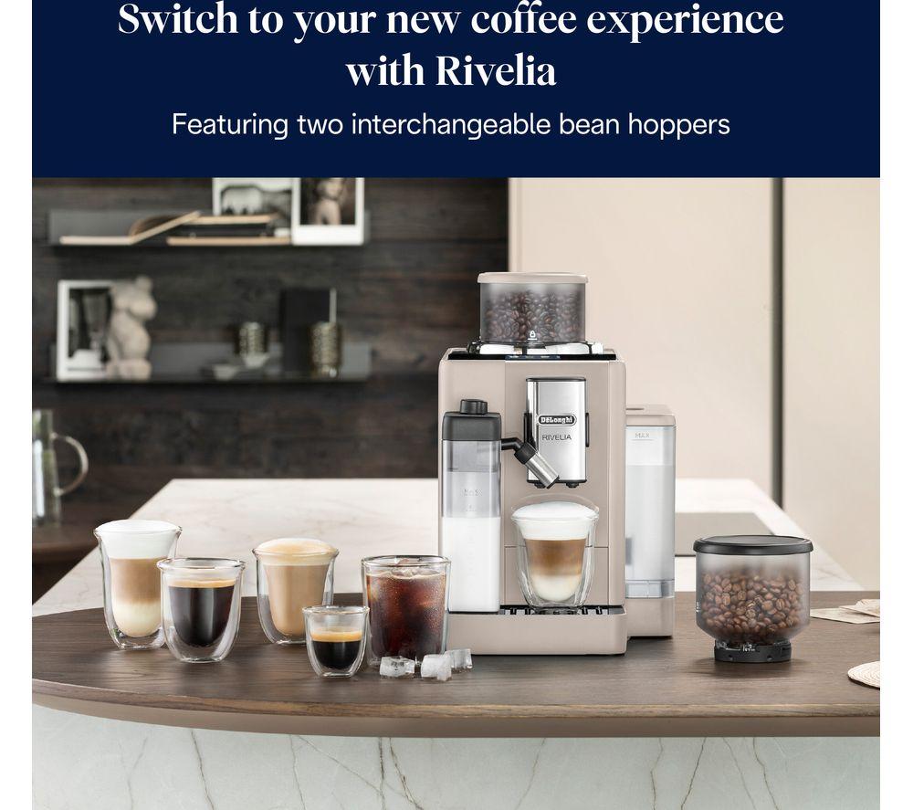 DELONGHI Rivelia EXAM440.55.BG Bean to Cup Coffee Machine - Beige image number 3 of 7