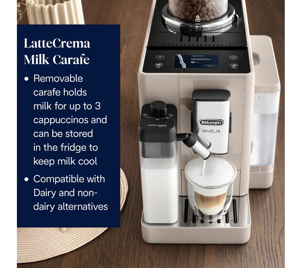 DELONGHI Rivelia EXAM440.55.BG Bean to Cup Coffee Machine - Beige image number 4 of 7