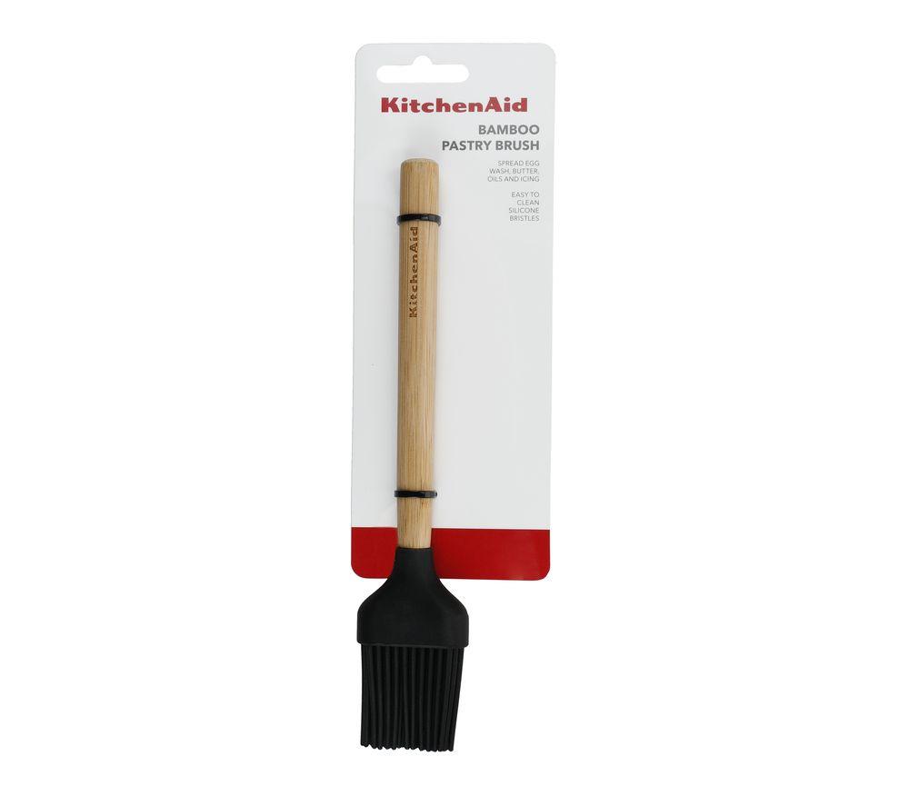 Black Silicone Pastry and Basting Brush - 10 1/4 x 1 3/4 x 3/4 - 1 count  box