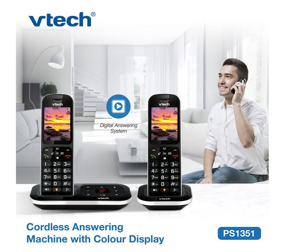 VTECH PS1351 Cordless Phone - Twin, Black image number 3 of 10