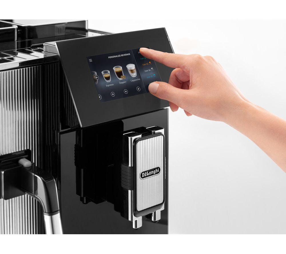 DELONGHI Maestosa Automatic EPAM960.75GLM Smart Bean to Cup Coffee Machine - Metal Black image number 8 of 19