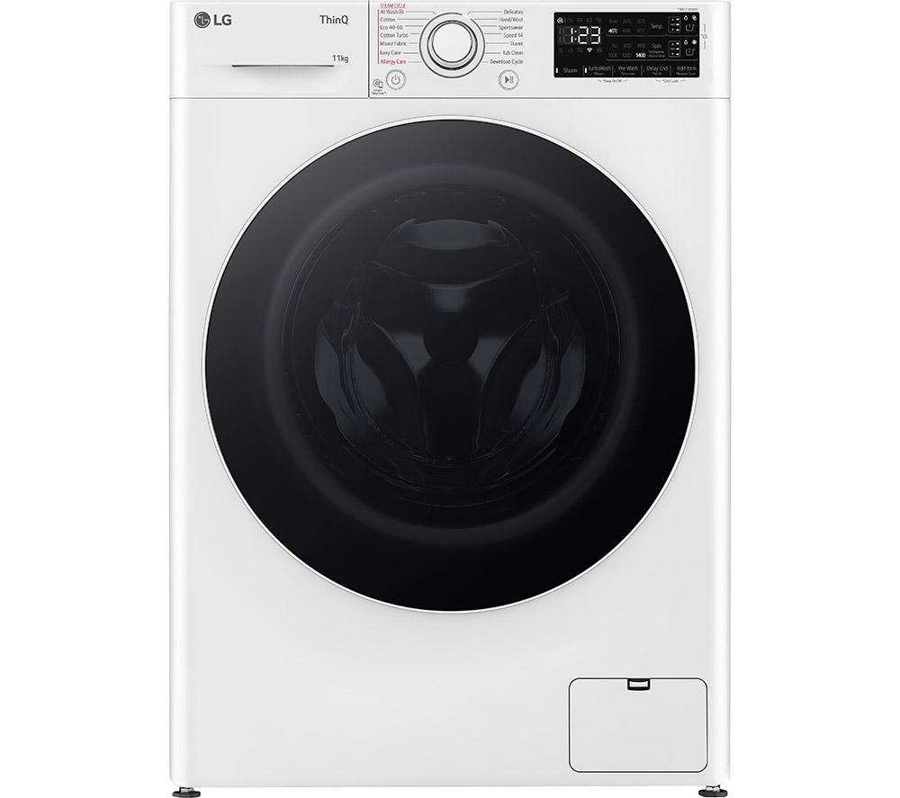 LG EZDispense F4Y511WWLA1 11 kg 1400 Spin Washing Machine - White, White
