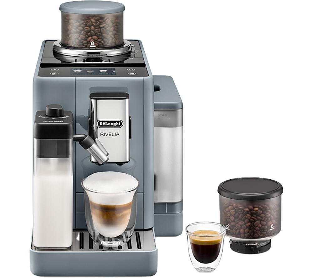 DELONGHI Rivelia EXAM440.55.G Bean to Cup Coffee Machine - Grey, Silver/Grey