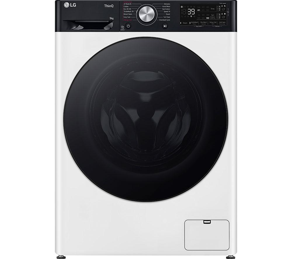 LG EZDispense F4Y709WBTA1 WiFi-enabled 9 kg 1400 Spin Washing Machine – White, White