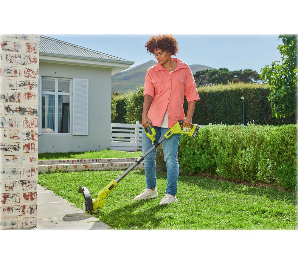 RYOBI 18V One+ OLT1832 Cordless Grass Trimmer - Yellow image number 4 of 6