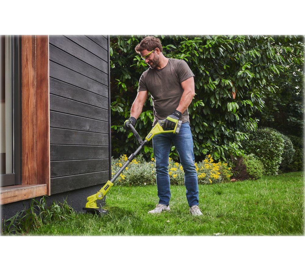 RYOBI 18V One+ OLT1832 Cordless Grass Trimmer - Yellow image number 5 of 6