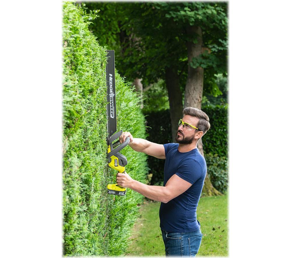 RYOBI 18V One+ RY18HT55A-0 Cordless Hedge Trimmer - Yellow & Black image number 5 of 6