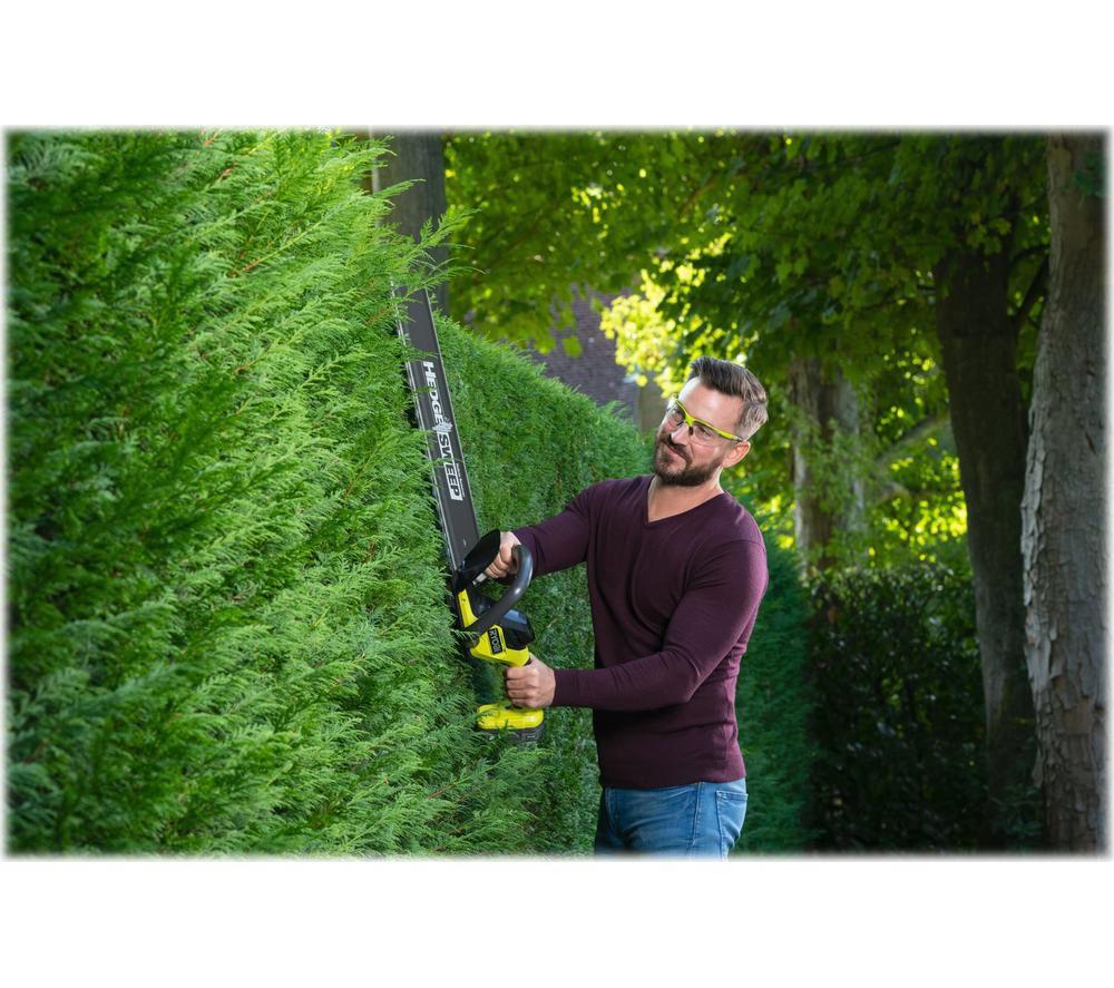 RYOBI 18V One+ RY18HT55A-0 Cordless Hedge Trimmer - Yellow & Black image number 6 of 6