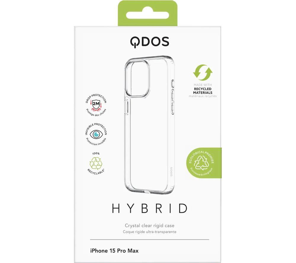 QDOS Hybrid iPhone 15 Pro Max Case - Clear image number 7 of 8