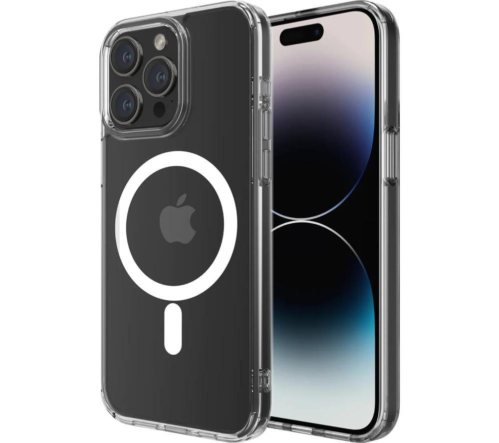 QDOS HYBRID FORCE + SNAP MagSafe iPhone 15 Pro Max Case - Clear image number 4 of 6