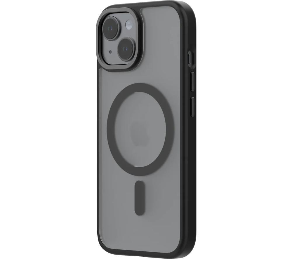 QDOS HYBRID SOFT + SNAP MagSafe iPhone 15 Case - Clear & Black image number 2 of 9