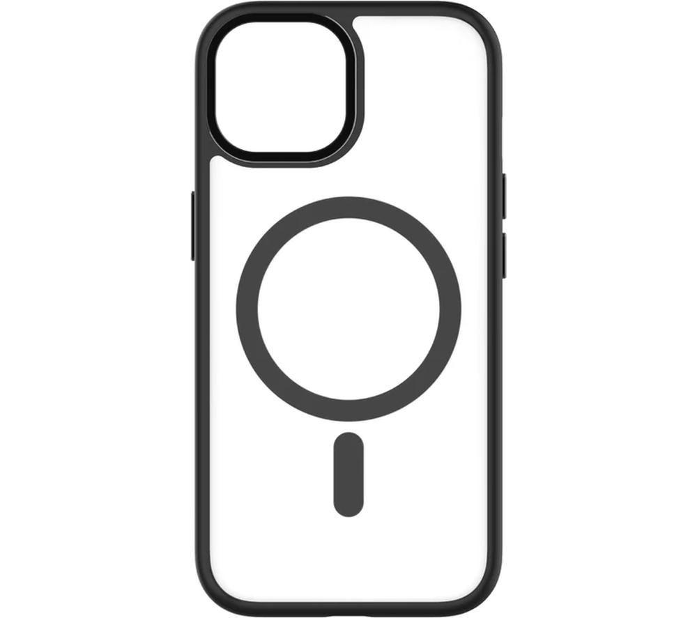 QDOS HYBRID SOFT + SNAP MagSafe iPhone 15 Case - Clear & Black image number 5 of 9