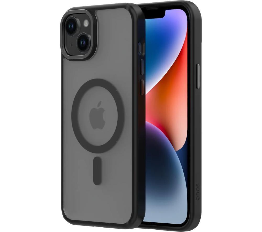 QDOS HYBRID SOFT + SNAP MagSafe iPhone 15 Plus Case - Clear & Black image number 4 of 9