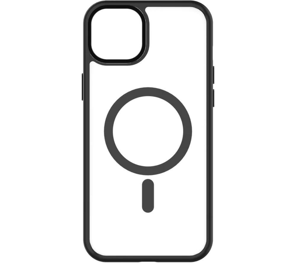 QDOS HYBRID SOFT + SNAP MagSafe iPhone 15 Plus Case - Clear & Black image number 5 of 9
