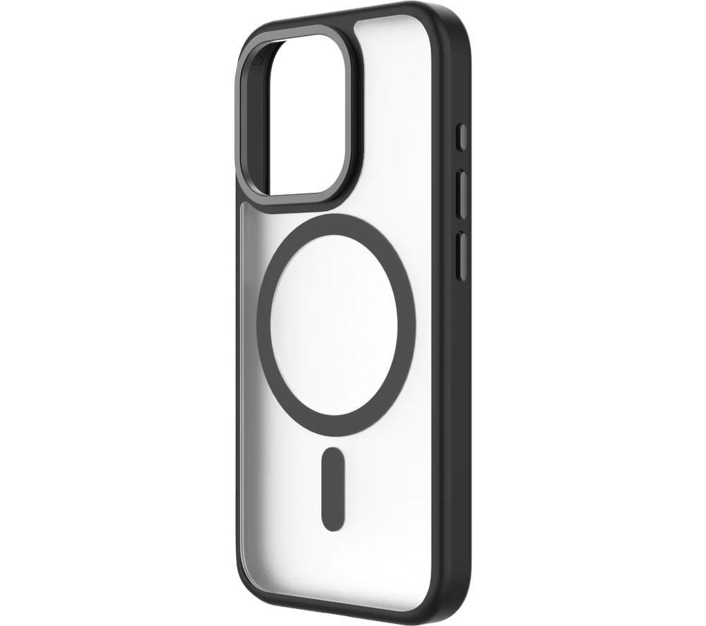 QDOS Hybrid Soft + Snap iPhone 15 Pro Case - Clear & Black image number 2 of 9