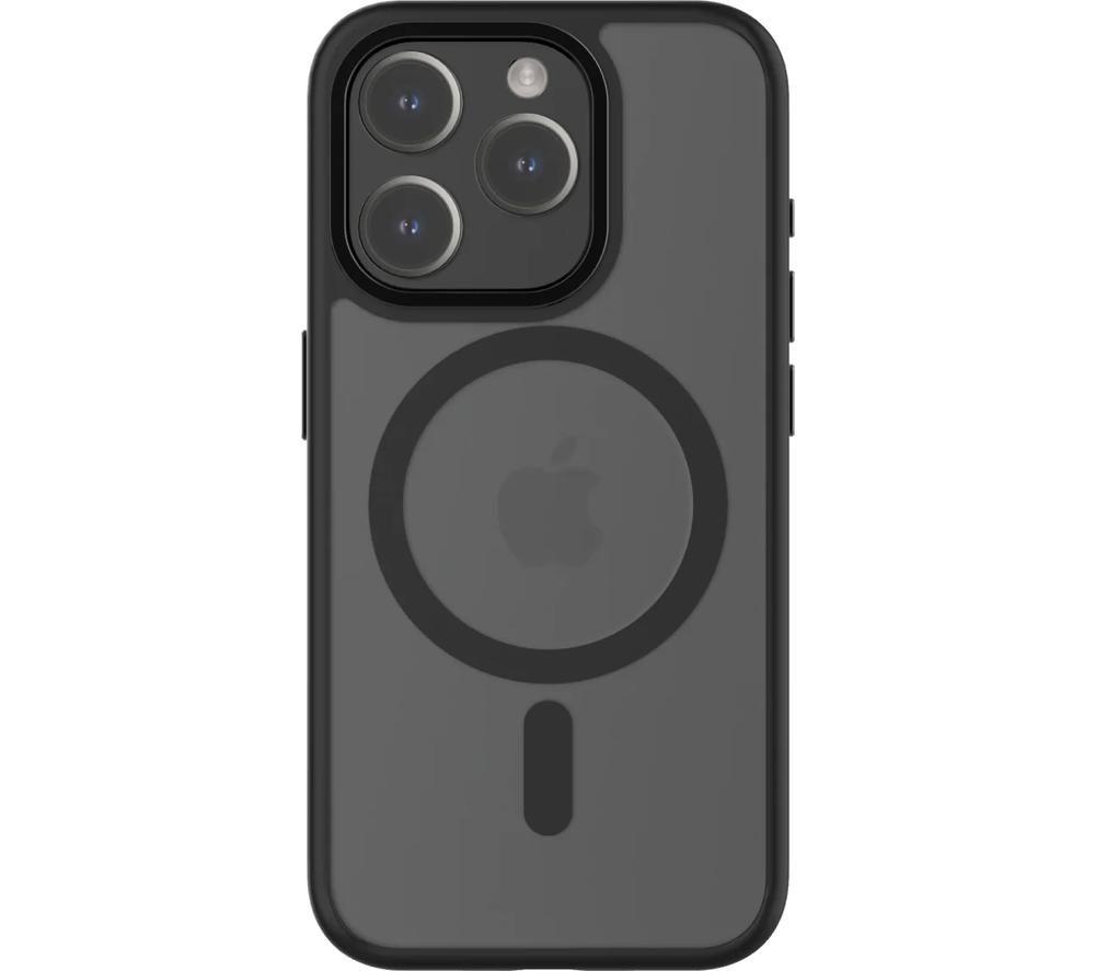 QDOS Hybrid Soft + Snap iPhone 15 Pro Case - Clear & Black image number 3 of 9