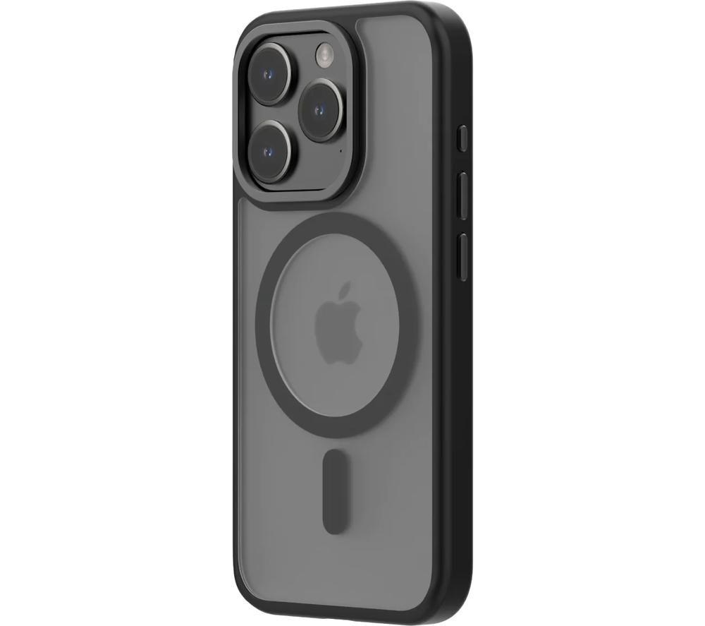QDOS Hybrid Soft + Snap iPhone 15 Pro Case - Clear & Black image number 4 of 9
