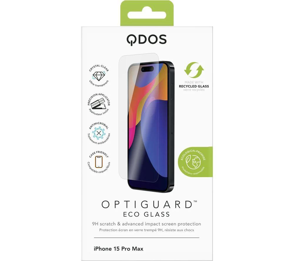 QDOS Hybrid Soft + Snap iPhone 15 Pro Case - Clear & Black image number 8 of 9