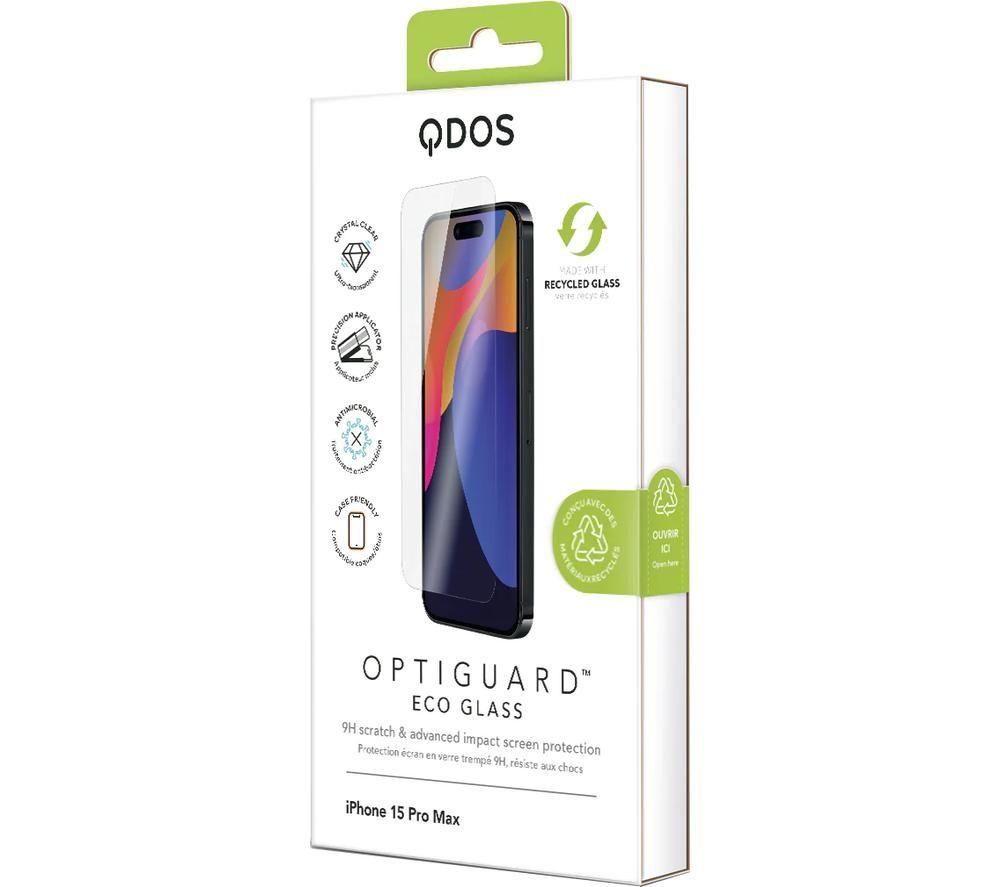 QDOS Hybrid Soft + Snap iPhone 15 Pro Case - Clear & Black image number 9 of 9