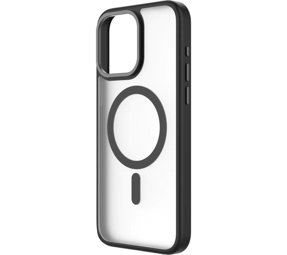 QDOS HYBRID SOFT + SNAP MagSafe iPhone 15 Pro Max Case - Clear & Black image number 6 of 9