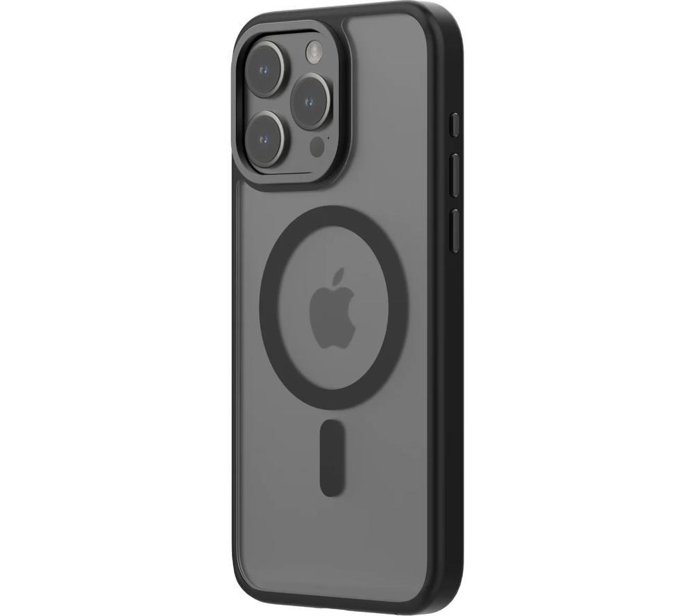 QDOS HYBRID SOFT + SNAP MagSafe iPhone 15 Pro Max Case - Clear & Black image number 9 of 9