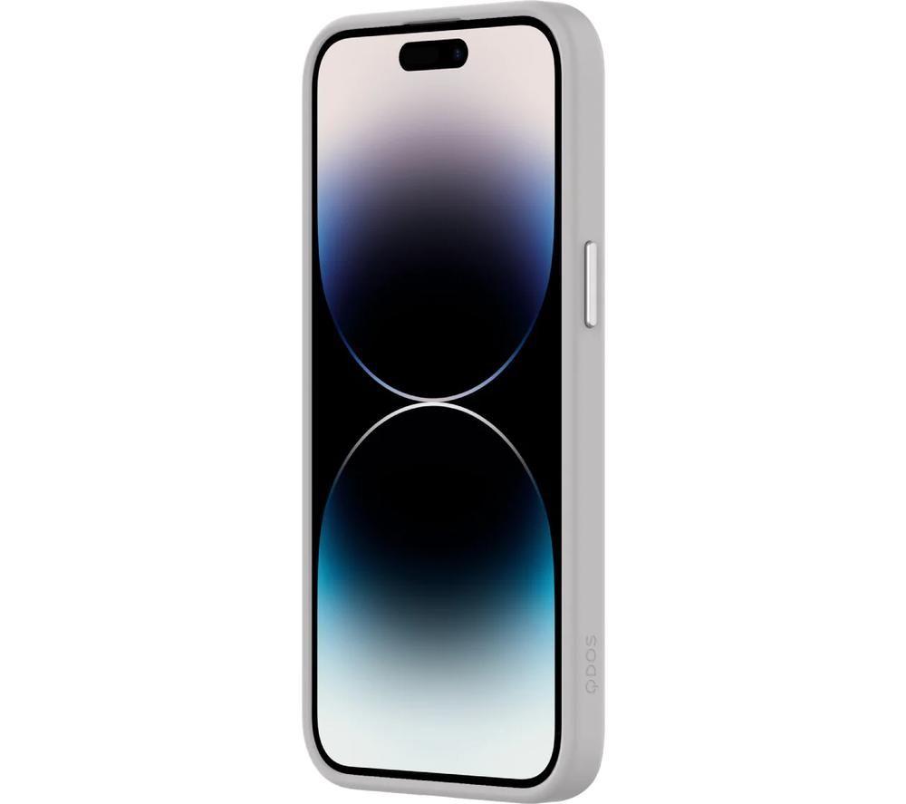 QDOS HYBRID SOFT + SNAP MagSafe iPhone 15 Pro Case - Clear & Natural Titanium image number 3 of 8