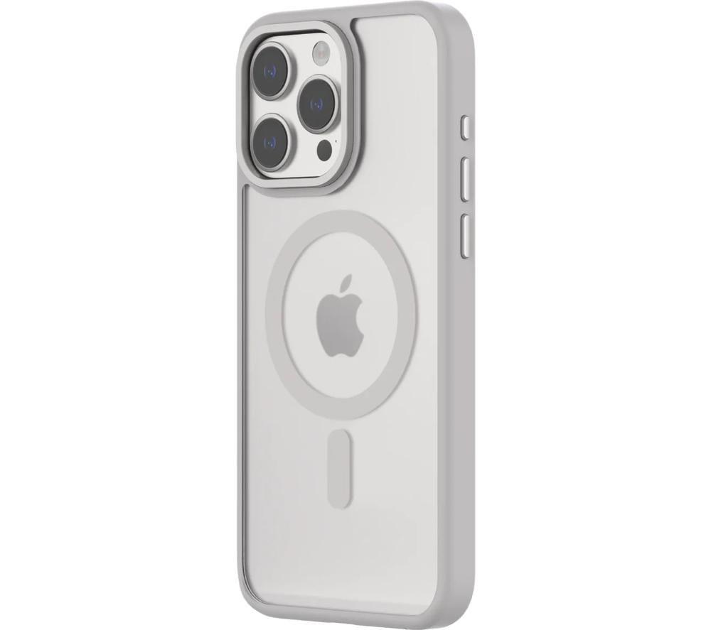 QDOS HYBRID SOFT + SNAP MagSafe iPhone 15 Pro Max Case - Clear & Natural Titanium image number 2 of 6
