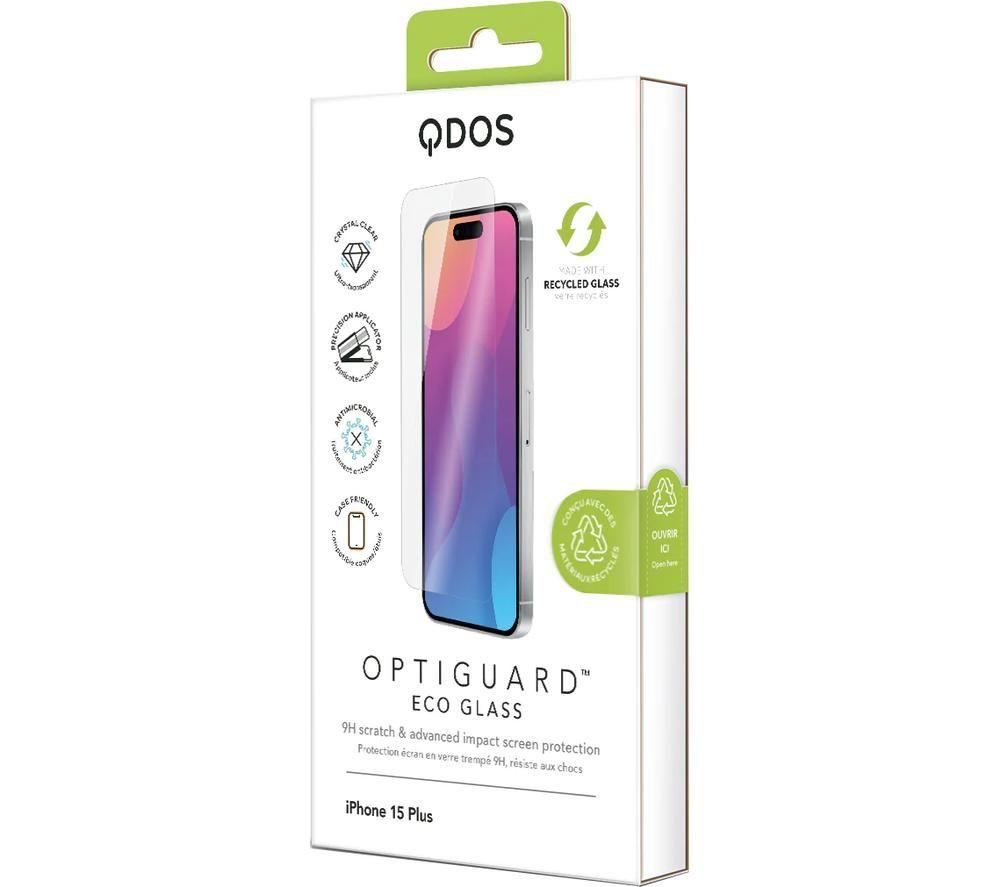 QDOS OptiGuard Eco Glass iPhone 15 Plus Screen Protector image number 7 of 7