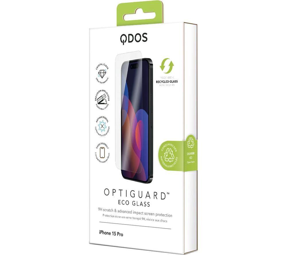 QDOS OptiGuard Eco Glass iPhone 15 Pro Screen Protector image number 7 of 7