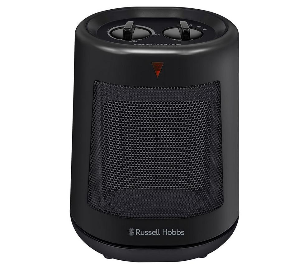 RUSSELL HOBBS RHFH1008B Portable Hot & Cool Ceramic Fan Heater - Black