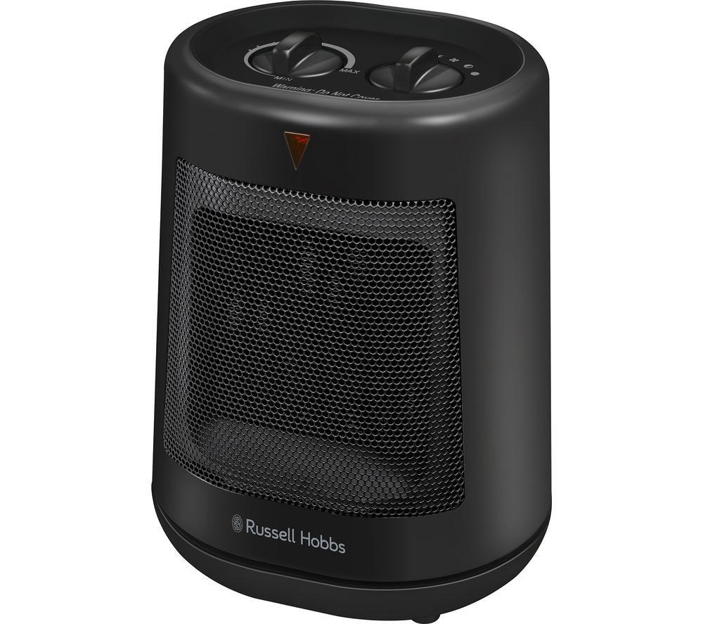 RUSSELL HOBBS RHFH1008B Portable Hot & Cool Ceramic Fan Heater - Black image number 12 of 12