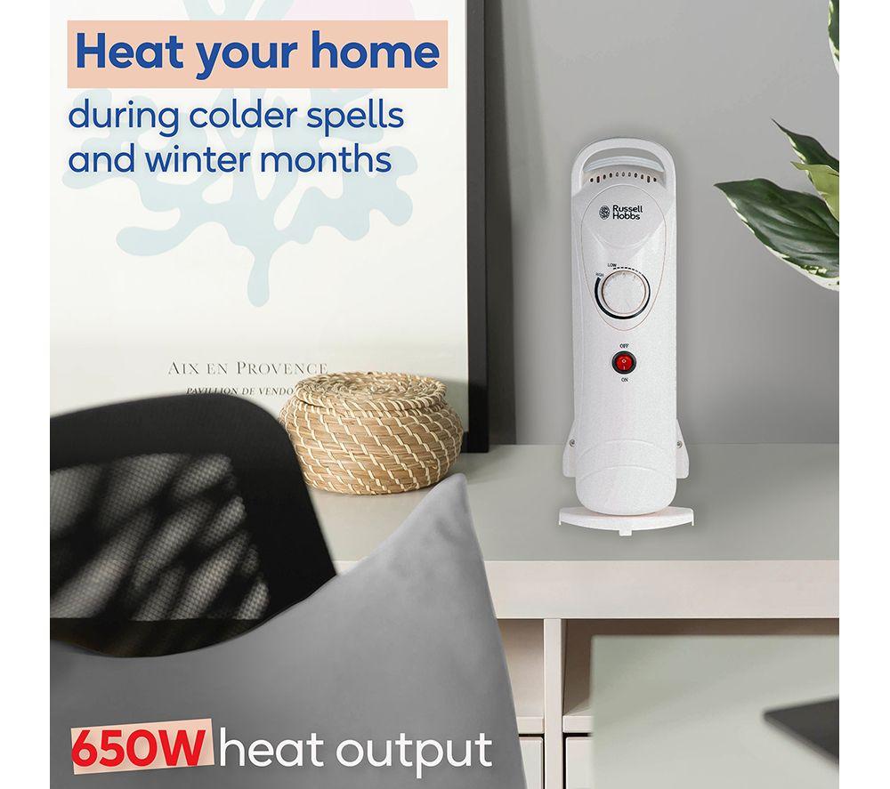 RUSSELL HOBBS RHOFR3001W Portable Oil-Filled Radiator - White image number 10 of 12