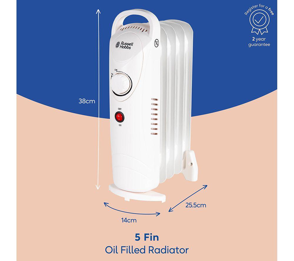 RUSSELL HOBBS RHOFR3001W Portable Oil-Filled Radiator - White image number 12 of 12