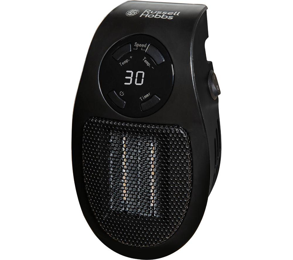 RUSSELL HOBBS RHPH2001B Portable Ceramic Plug Fan Heater - Black image number 2 of 7