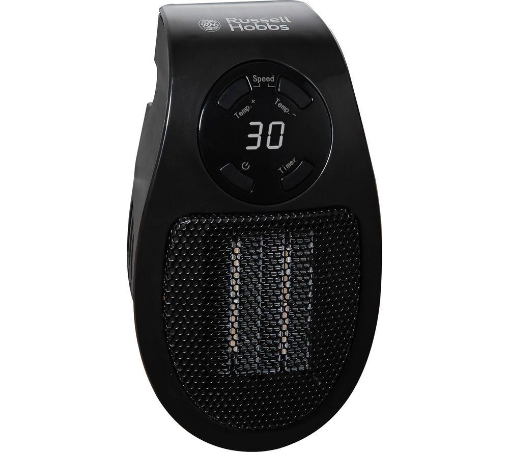 RUSSELL HOBBS RHPH2001B Portable Ceramic Plug Fan Heater - Black image number 7 of 7
