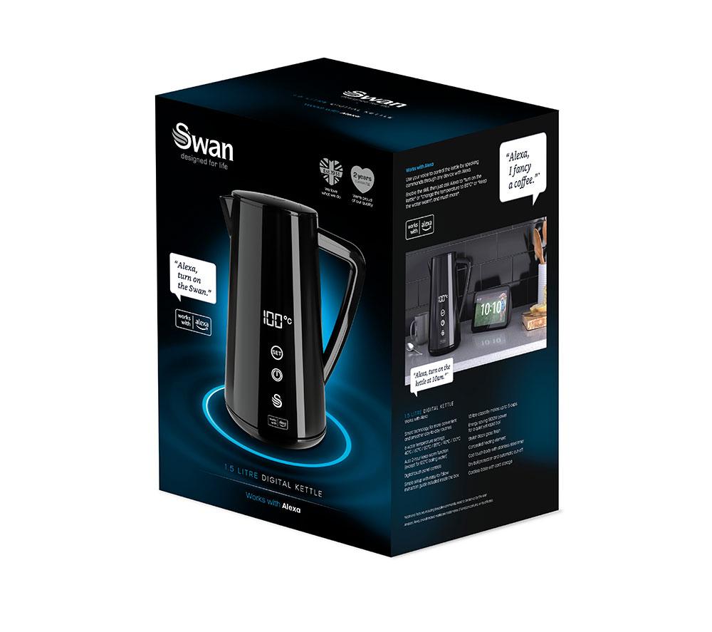 SWAN SK14650BLKN Smart Jug Kettle - Black image number 8 of 17