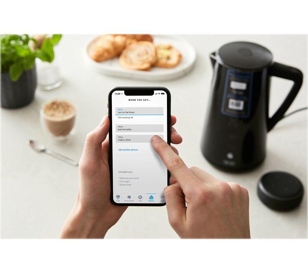 SWAN SK14650BLKN Smart Jug Kettle - Black image number 11 of 17