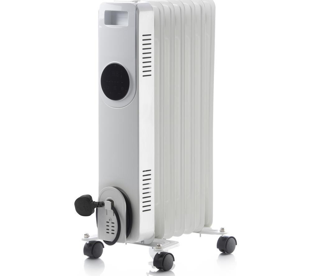 Daewoo Hea1891ge Portable Oil-Filled Radiator - White, White