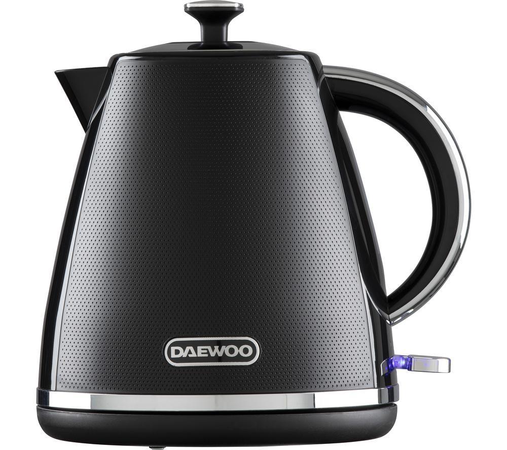 Daewoo Stirling SDA2624GE Pyramid Kettle - Black, Black