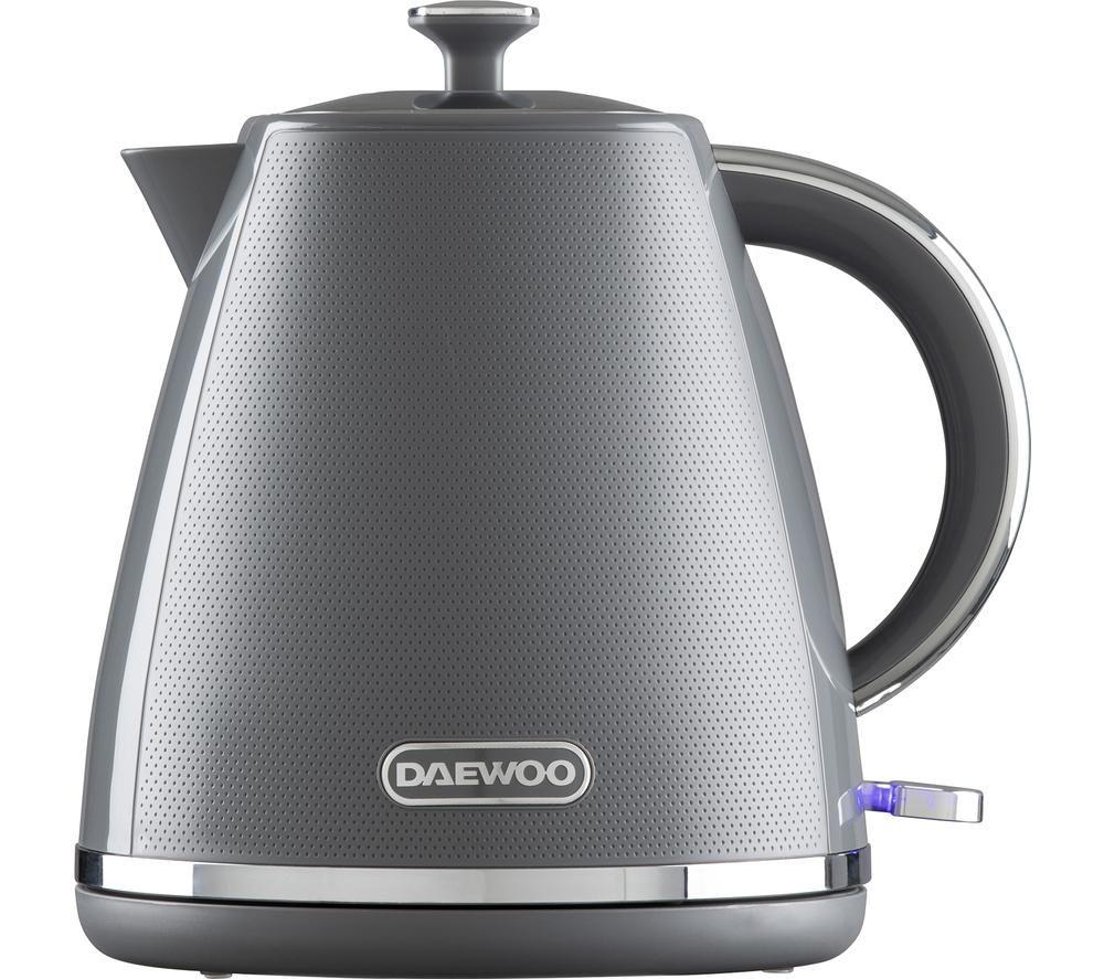 Daewoo Stirling SDA2625GE Pyramid Kettle - Grey, Silver/Grey