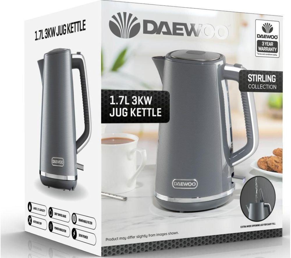 DAEWOO Stirling SDA2631GE Jug Kettle - Grey image number 4 of 4