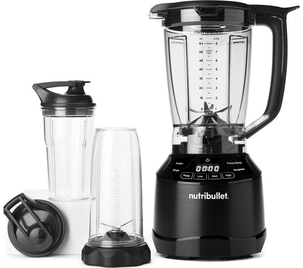 NUTRIBULLET Smart Touch Blender Combo - Black, Black