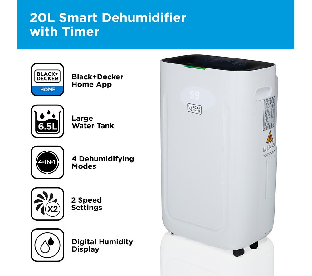 BLACK + DECKER BXEH60014GB Dehumidifier - White image number 2 of 13